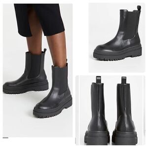 New in Box Good American Pull on Combat Chelsea Boots Size 11